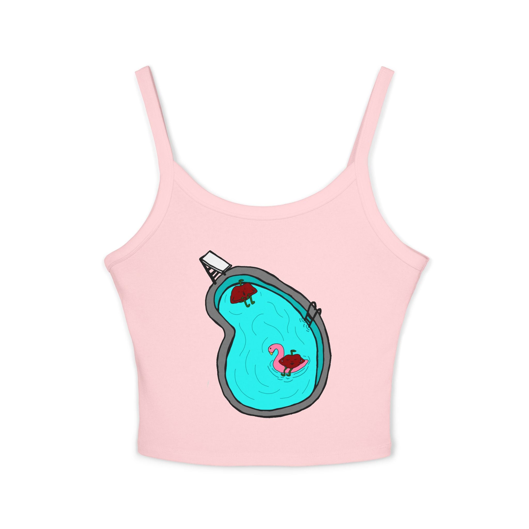Going For a Swim Cropped Tank