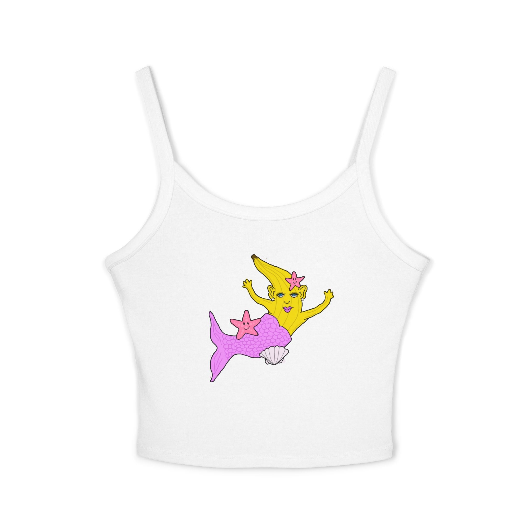 Wanna Play Mermaids? Cropped Tank