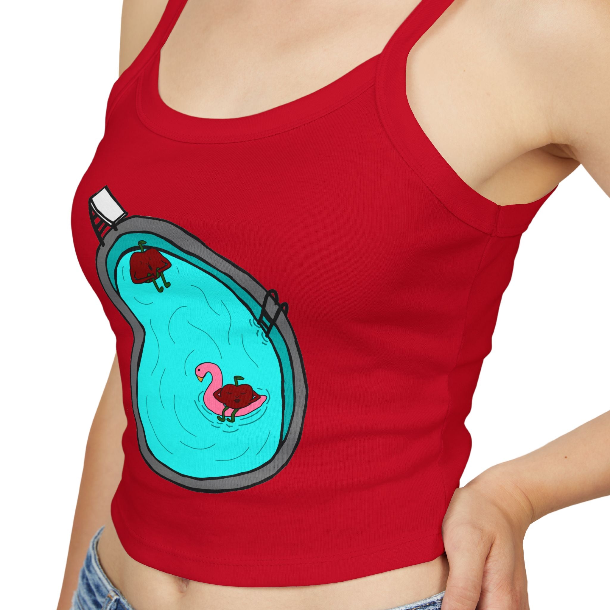 Going For a Swim Cropped Tank