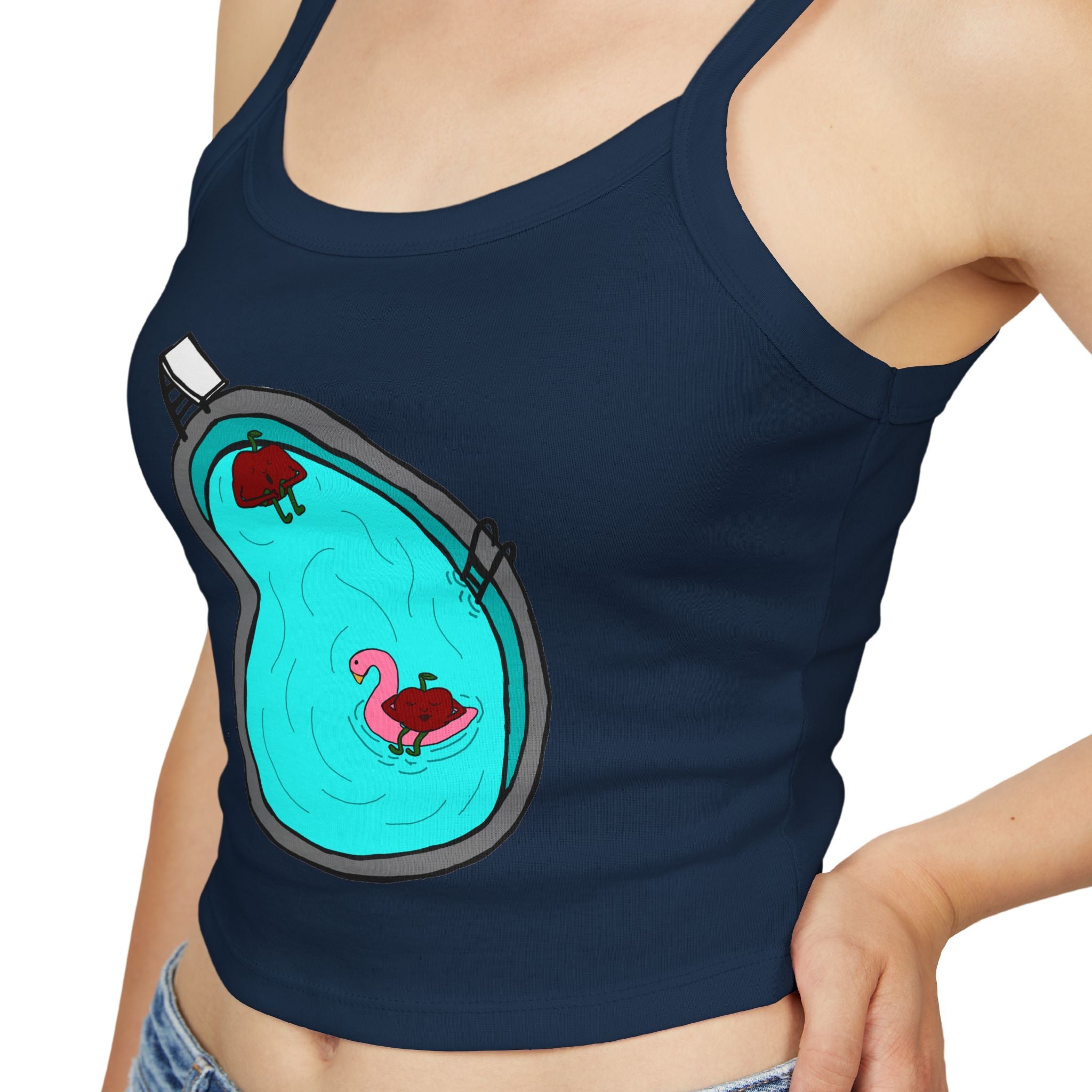 Going For a Swim Cropped Tank